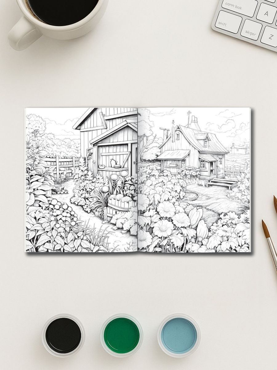 Farmer’s Garden Escape – 125 Homestead-Themed Pages - Image 3